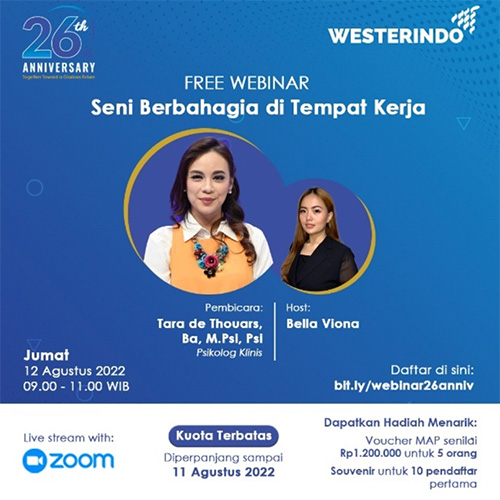 Webinar : Seni Berbahagia di Tempat Kerja