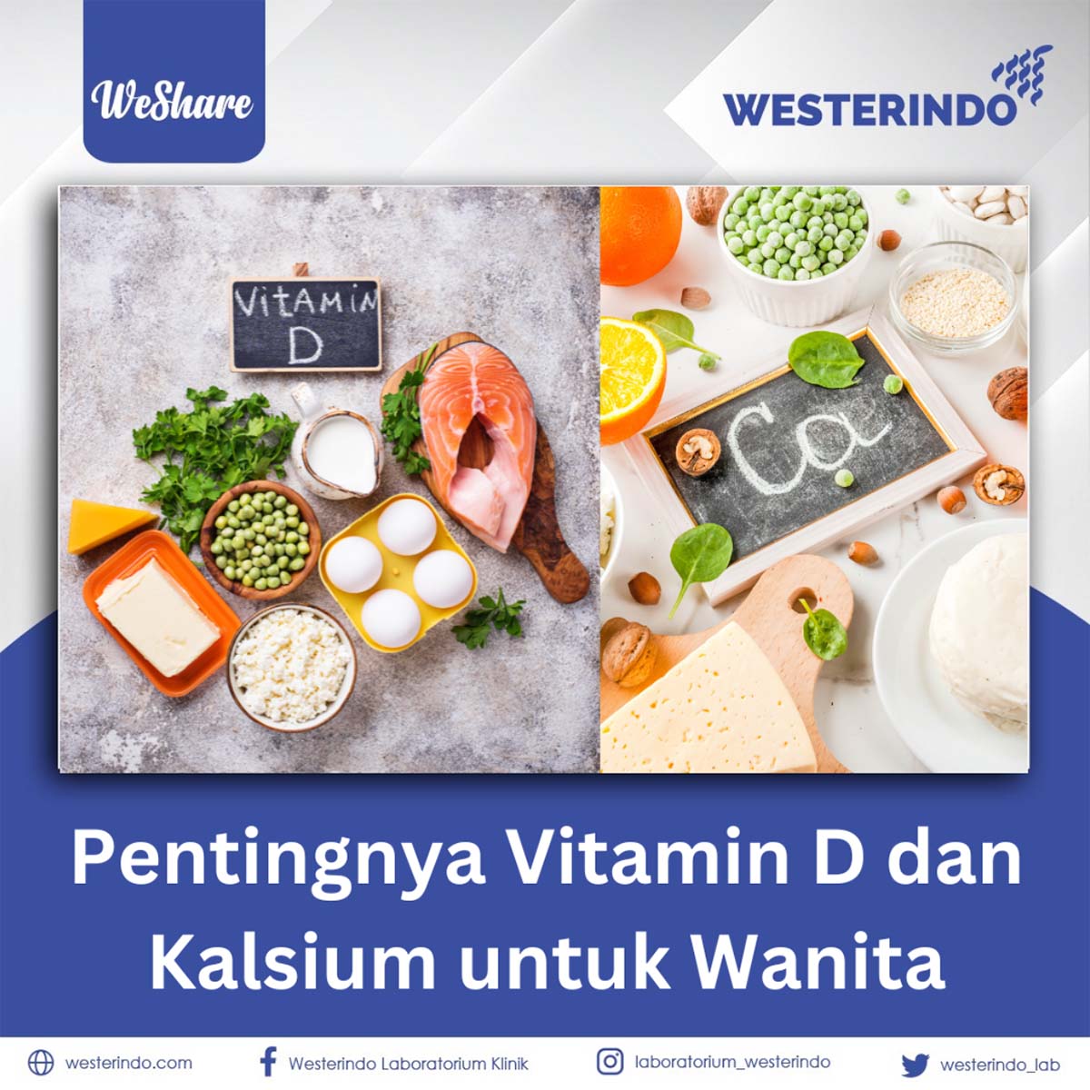 Vitamin D & Kalsium untuk Wanita