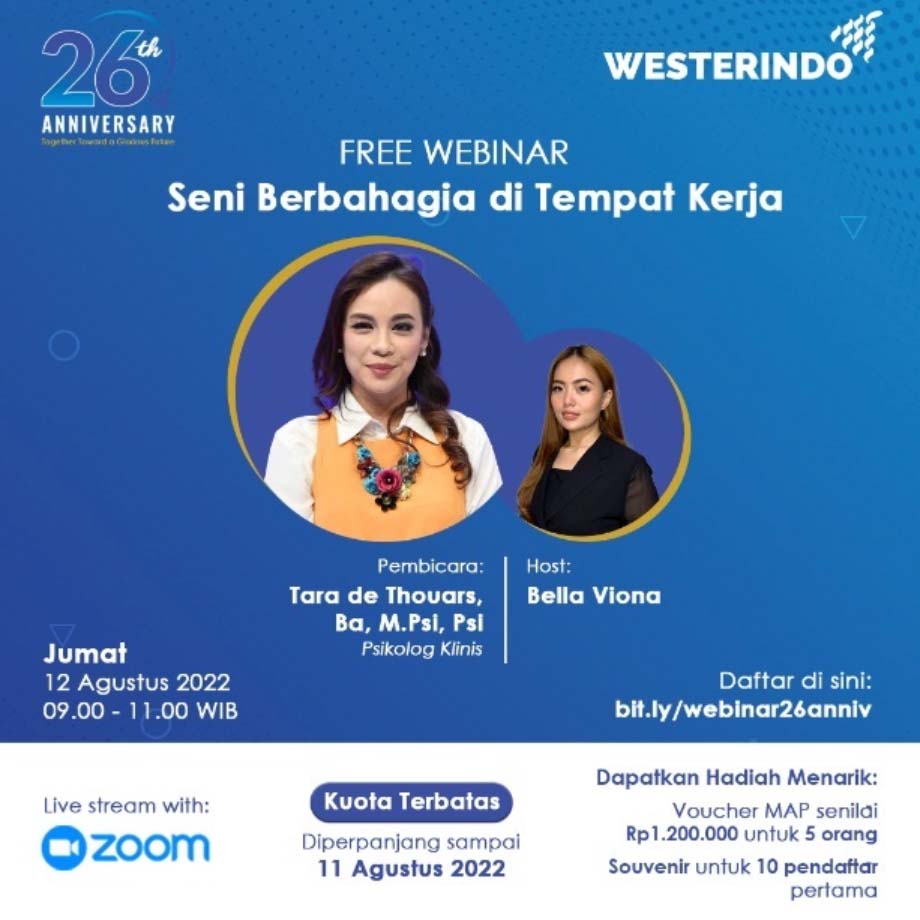 Webinar : Seni Berbahagia di Tempat Kerja